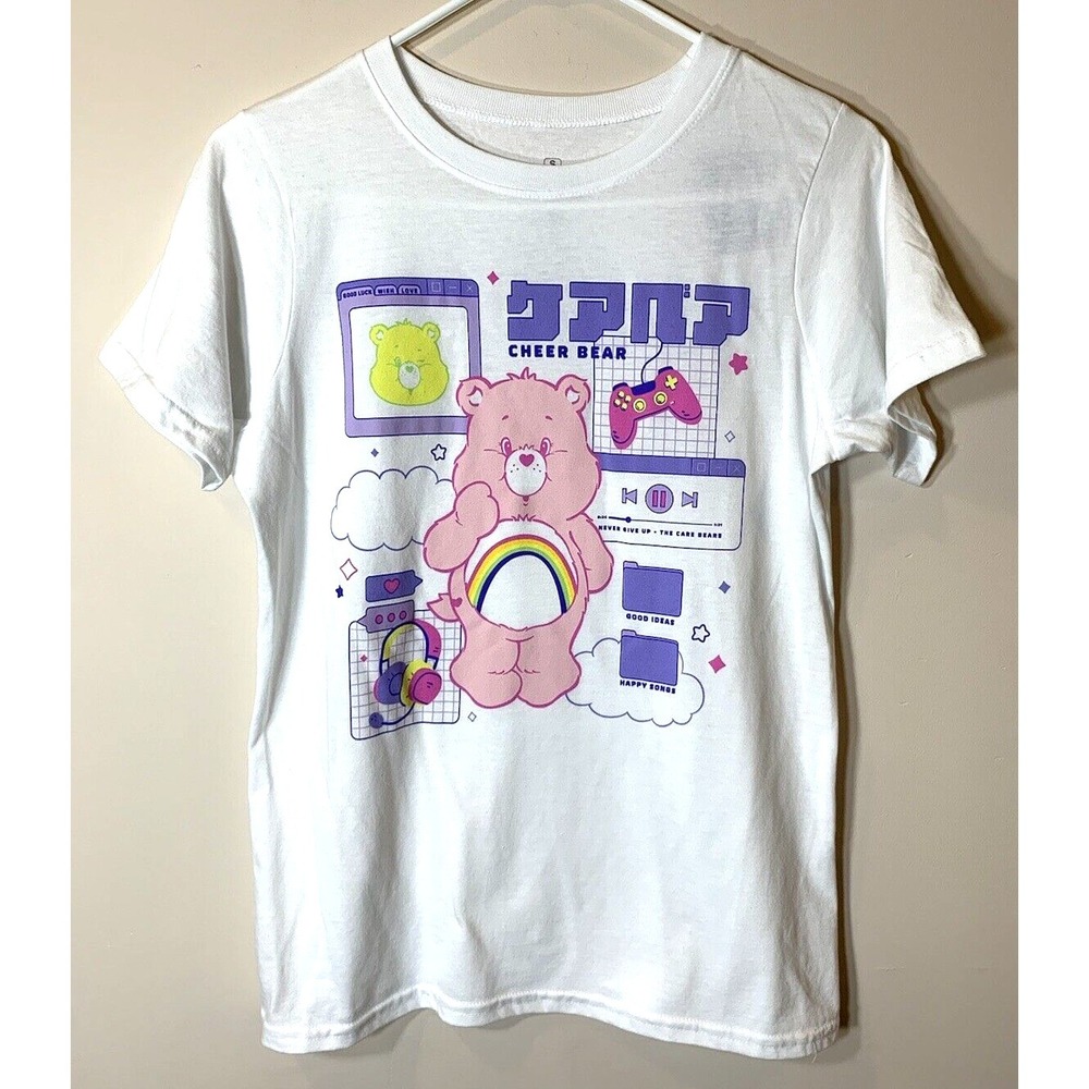 NEW Care Bears Shirt Womens Small Cheer Bear T-Shirt 50/50 Cotton Poly Blend